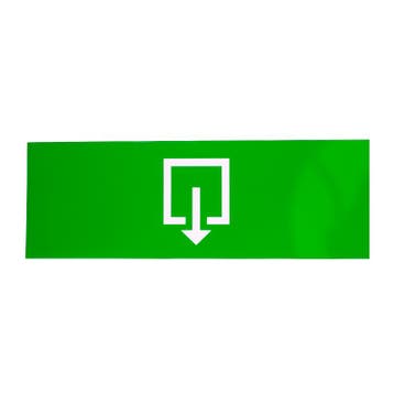 Noodverlichting - sticker - exit - 300x100mm, Ophalen of Verzenden, Nieuw