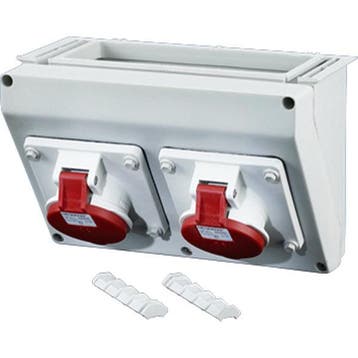 Hensel CEE stroomverdeler aansluitdoos 400V 270mm breed - FP, Doe-het-zelf en Verbouw, Elektra en Kabels, Verzenden, Nieuw, Overige typen