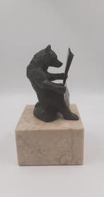 sculptuur, Lorso legge Charivari - 9.5 cm - Gepatineerd