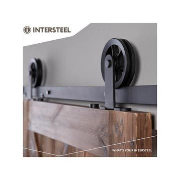 Intersteel Schuifdeursysteem Wheel Top - mat zwart, Verzenden, Nieuw