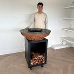 BBQ Plancha Hermano XXL Cortenstaal Blackline Ø80cm 8mm, Verzenden, Nieuw