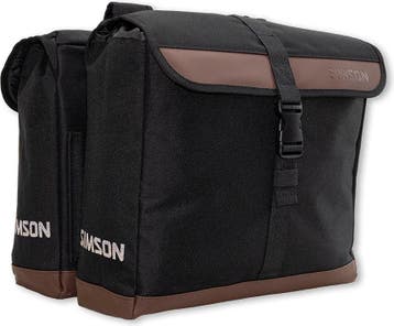 Simson Urban Dubbele Fietstas Night Black, Verzenden, Nieuw