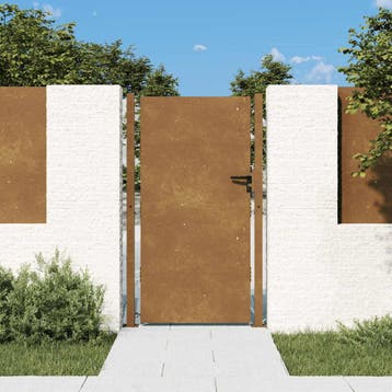 vidaXL Poort 100x200 cm cortenstaal, Verzenden, Nieuw
