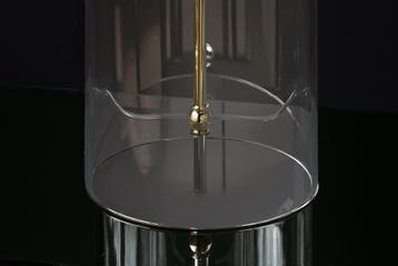 Tafellamp CLASSICO 50 cm lampenkap wit goudkleurig glas, Huis en Inrichting, Ophalen of Verzenden, Nieuw