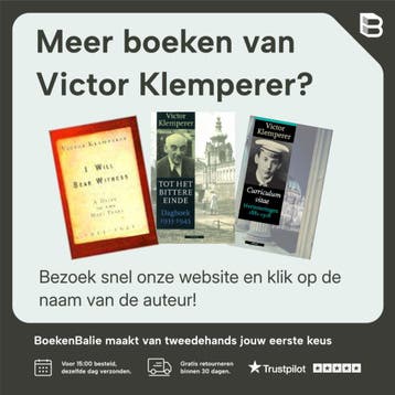 I Will Bear Witness - Victor Klemperer 9780375502408, Boeken, Verzenden, Gelezen, Victor Klemperer