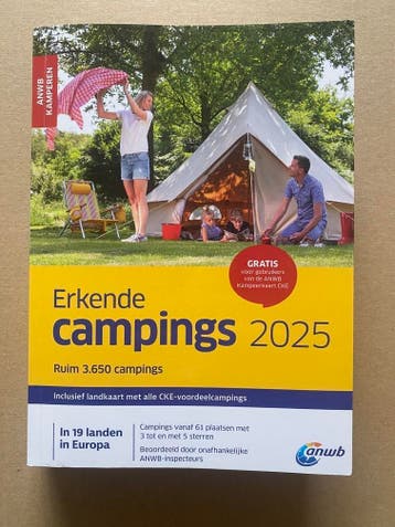 ANWB Erkende Campings 2025 - 3650 campings in 19 Landen, Verzenden, Europa, Nieuw, Reisgids of -boek