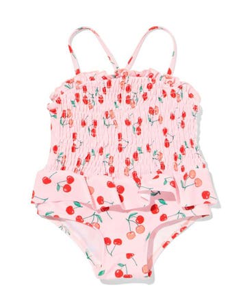 HEMA Babybadpak smock kersen roze 25% korting ; vanaf 11.99, Verzenden, Nieuw