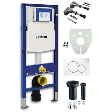 Geberit Duofix UP-320 Inbouwreservoir + Sigma-01 Drukplaat, Doe-het-zelf en Verbouw, Sanitair, Ophalen of Verzenden, Nieuw