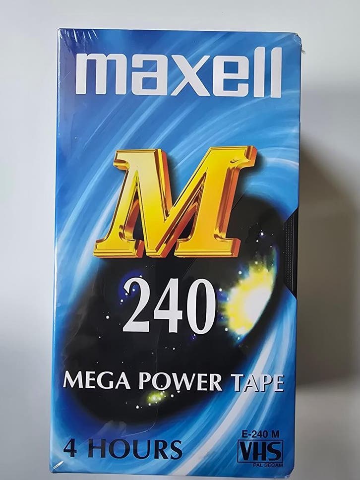 EMPTY TAPE MAXELL 240 MIN 4 HRS (3 TAPES) (IN SEAL) (PLEASE, Cd's en Dvd's, VHS | Film, Gebruikt, Verzenden