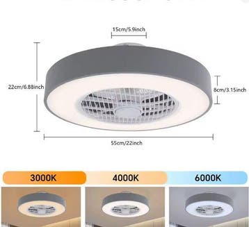 Plafondventilator met LED-verlichting – Stil en Modern, Verzenden, Nieuw
