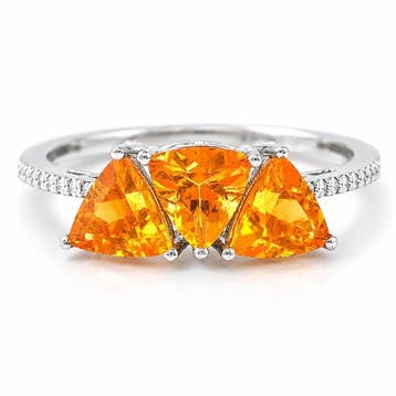 Zonder minimumprijs - Ring Platina - 2.80ct. tw. Vuuropaal -, Nieuw