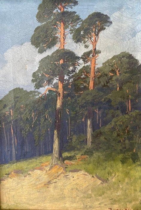 Rudolf Hellgrewe (1860-1926) - Grunewald, Berlin, Antiek en Kunst, Kunst | Schilderijen | Klassiek