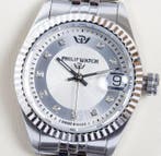 Philip Watch - Caribe Urban - Date - Silver - Diamonds -, Sieraden, Tassen en Uiterlijk, Horloges | Heren, Nieuw