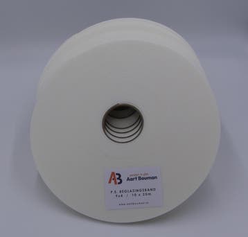 Glasband | 9 x 4 | Wit | 25 meter, Ophalen of Verzenden, Nieuw