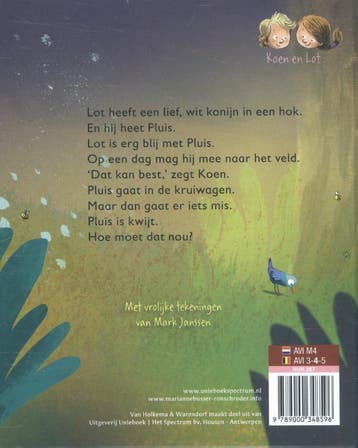 Een konijn voor Lot / Koen en Lot / 8 9789000348596, Verzenden, Zo goed als nieuw, Marianne Busser