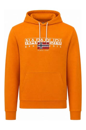 Napapijri Hoodie in maat L Oranje, Verzenden, Zo goed als nieuw, Overige kleuren, Napapijri