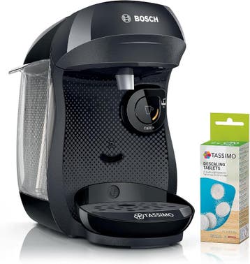 Bosch Tassimo Happy Zwart - Compact & Voordelig (Retour), Koffiemachine, Ophalen of Verzenden, Zo goed als nieuw, 1 kopje