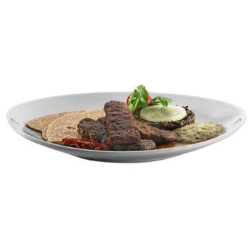 GGM Gastro | (6 stuks) ENTITY - grillbord - rond - porselein, Verzenden, Nieuw, Bord(en)