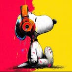 ERIC BRUMETTE - SNOOPY SAVED MY LIFE 53 - Toile L, Antiek en Kunst