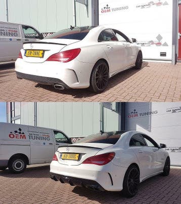 Diffuser voor W117 / C117 | CLA 45 AMG Style | 13-19, Mercedes-Benz, Nieuw, Ophalen of Verzenden, Achter