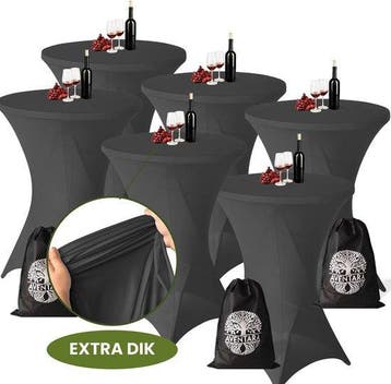 Statafelrok Grijs x 6 – Ø80-85 x 110 cm – Luxe Extra Dikke S, Verzenden, Nieuw