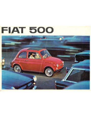 1967 FIAT 500 D SUNROOF | GIARDINIERA BROCHURE NEDERLANDS, Nieuw, Author