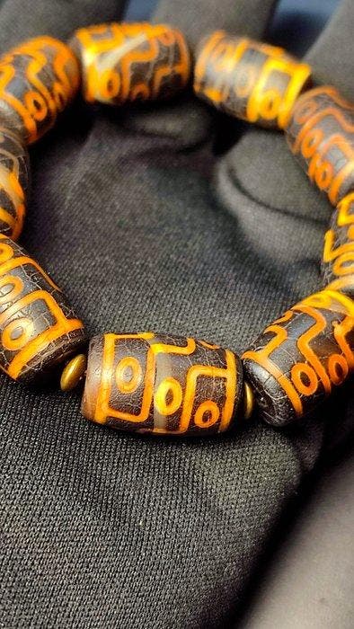 Botswana agaat split armband - Virgo Sisters