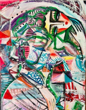Hrasarkos (1975) - Abstract Eden - cubisme contemporain