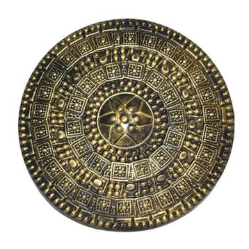 Rond ridders verkleed schild goud volwassenen - Zwaarden, Verzenden, Nieuw