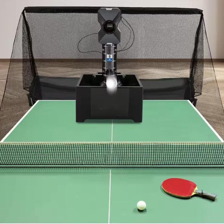 Tafeltennis Robot met Afstandsbediening 100 Ballen, Sport en Fitness, Tafeltennis, Nieuw, Verzenden