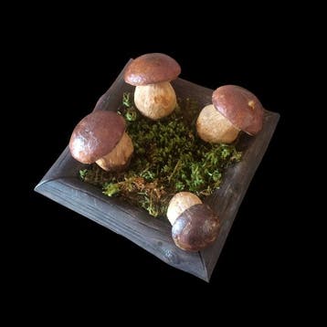 Decoratief ornament - Funghi - Composizione - Italië - ca.