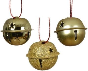 Christmas bells wedding wands kerstbelletjes goud 25 mm, Ophalen of Verzenden, Nieuw