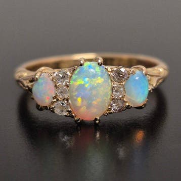 Zonder minimumprijs - Ring - 18 karaat Geel goud - 0.96ct., Nieuw