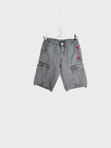 True Religion Korte broeken Dames maat W23 Grijs Vintage, Ophalen of Verzenden, Nieuw