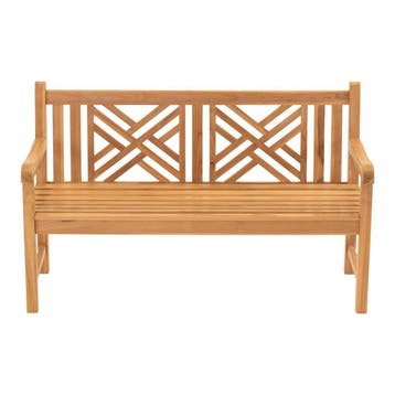 Cross bank teak 150x64x92cm, Ophalen of Verzenden, Nieuw