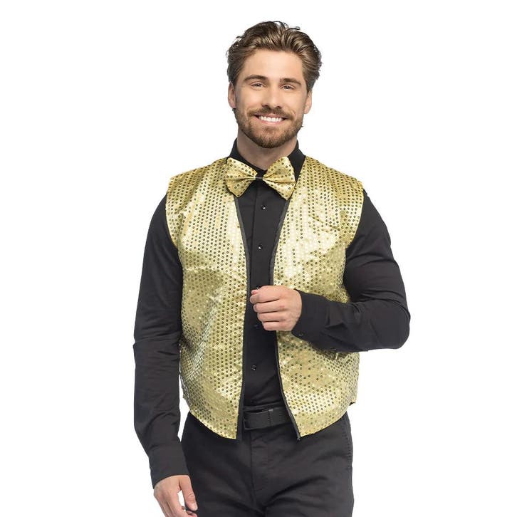 Set Spangles Groovy Goud, Kleding | Heren, Carnavalskleding en Feestkleding, Nieuw, Ophalen of Verzenden