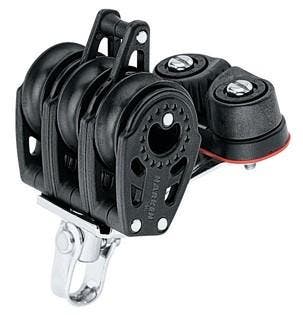 Harken 347 Carbo Air blok 29 mm 3-schijfs met Carbo klem en, Watersport en Boten, Bootonderdelen, Ophalen of Verzenden, Nieuw