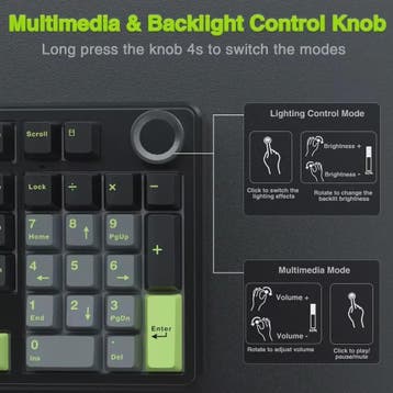 AULA F99PRO Mechanisch Gaming Toetsenbord - 99 toetsen, 3 Mo, Computers en Software, Toetsenborden, Verzenden, Nieuw