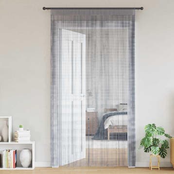 vidaXL Koordgordijnen 2 st 140x250 cm lichtgrijs, Verzenden, Nieuw, Grijs