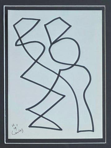 Siep Van Den Berg (1913-1998) - One line drawing Tango i ik