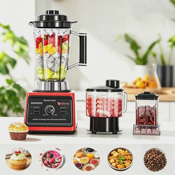 3-in-1 Keukenmachine: Krachtige Blender, Vleesmolen & Sapcen, Verzenden, Nieuw
