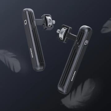Set van 2 Aluminium Smartphone Rig Handgrepen 360° Draaibaar, Verzenden, Nieuw