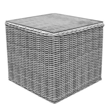 Toscane bijzettafel 50x50xH45 cm wit grijs, Ophalen of Verzenden, Nieuw