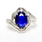 Ring Platina - 2.64ct. tw. Saffier - Diamant, Nieuw