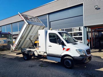 Zakelijke Lease |  Mercedes-Benz Sprinter 516 CDI Kipper Eur, Automaat, Gebruikt, Euro 6, Wit