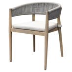 Cocoon dining tuinstoel rope light grey teak look, Ophalen of Verzenden, Nieuw