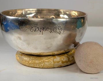 Antiek Klankschaal - 7 metalen met extra zilver - 2000-2010, Nieuw