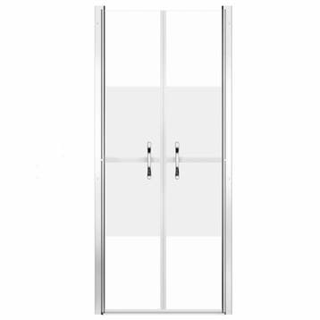 vidaXL Douchedeur 81x190 cm ESG halfmat, Verzenden, Nieuw