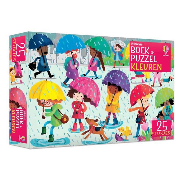 Boek en Puzzel Kleuren (Binnenspeelgoed), Kinderen en Baby's, Speelgoed | Overig, Nieuw, Ophalen of Verzenden