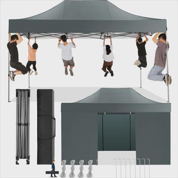 3x4.5m Pop-Up Partytent met 4 Zijpanelen - Waterdicht & UV-b, Verzenden, Nieuw